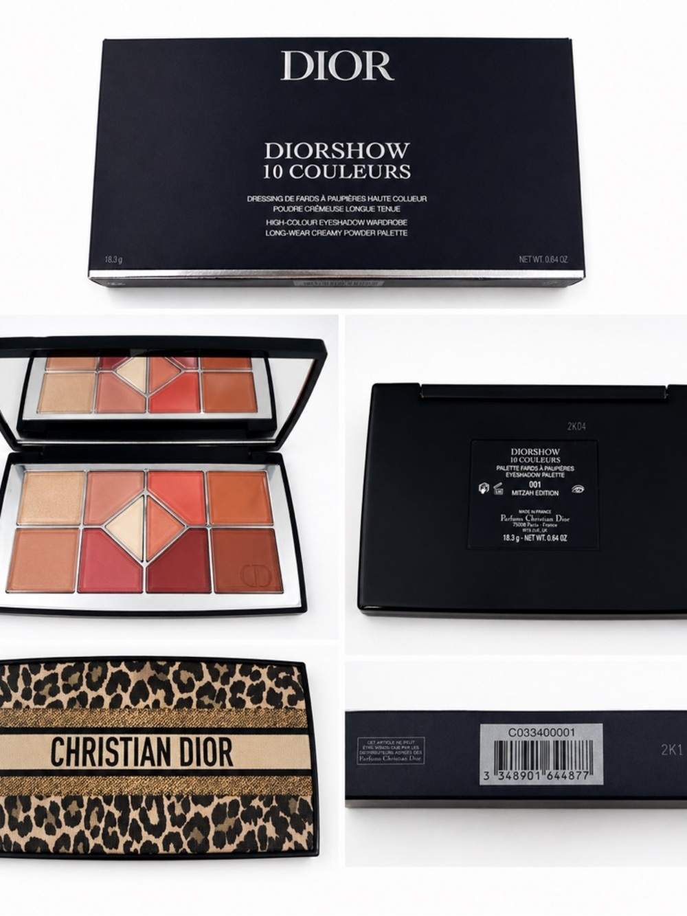 Dior Diorshow 10 Couleurs Palette 001 Mitzah Limited Edition BNWT